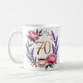 おばあちゃんの70歳の誕生日におすすめの花柄マグカップ コーヒーマグカップ (左)