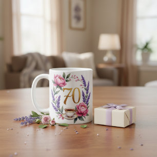 おばあちゃんの70歳の誕生日におすすめの花柄マグカップ コーヒーマグカップ