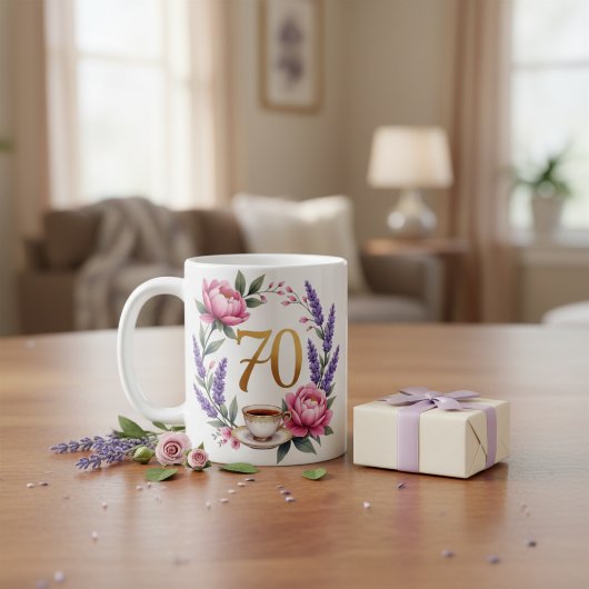 おばあちゃんの70歳の誕生日におすすめの花柄マグカップ コーヒーマグカップ