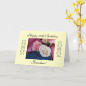 おばあちゃんの80歳の誕生日 カード (黄色い花)