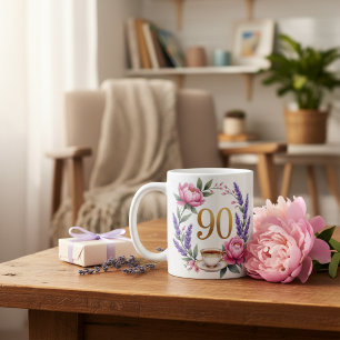 おばあちゃんの90歳の誕生日におすすめの花柄マグカップ コーヒーマグカップ