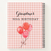 おばあちゃんの90歳の誕生日 ノートブック (裏面)