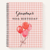 おばあちゃんの90歳の誕生日 ノートブック (正面)