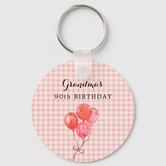 おばあちゃんの90誕生日 キーホルダー (正面)