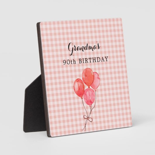 おばあちゃんの90誕生日 フォトプラーク (正面)