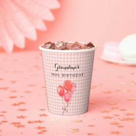 おばあちゃんの90誕生日 紙コップ