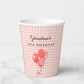 おばあちゃんの90誕生日 紙コップ (正面)