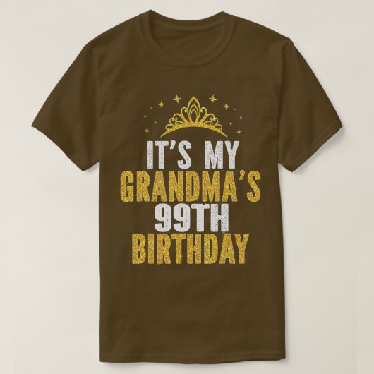 おばあちゃんの99誕生日99歳の女性 Tシャツ (デザイン正面)