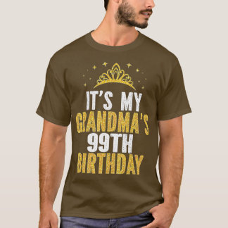 おばあちゃんの99誕生日99歳の女性 Tシャツ