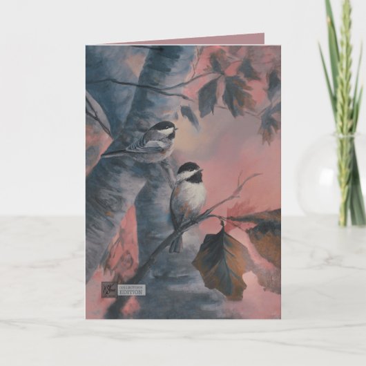 おばあちゃんの《鳥》アメリカゴガラ サンキューカード (正面)