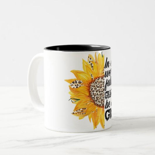 おばあちゃんのBe A Gigiが満載の世界でかわいい ツートーンマグカップ (正面左)