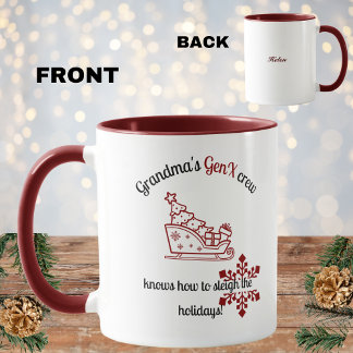 おばあちゃんのGen Xクルーはクリスマスのスリー方法を知っている マグカップ