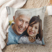 おばあちゃんはいつも私にスマイル素朴フローラ写真 クッション (ブランケット)