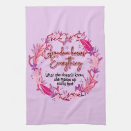 おばあちゃんは何でも知っている キッチンタオル