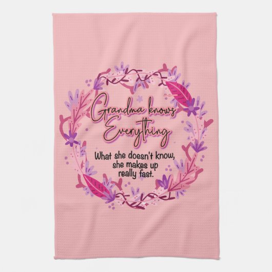 おばあちゃんは何でも知っている キッチンタオル (縦)