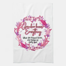 おばあちゃんは何でも知っている キッチンタオル