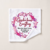 おばあちゃんは何でも知っている バスタオルセット (ウォッシュタオル)