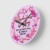 おばあちゃんは何でも知っている ラウンド壁時計 (傾斜)