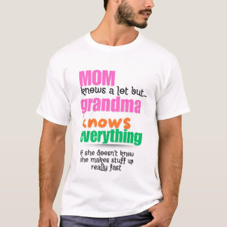 おばあちゃんは全てのシャツを知おもしろいっているおばあちゃん Tシャツ