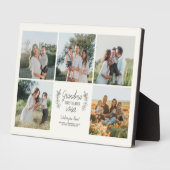 おばあちゃんは写真コラージュを愛して人生を賢くする フォトプラーク (側面)