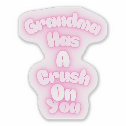 おばあちゃんは好きだ シール (正面)