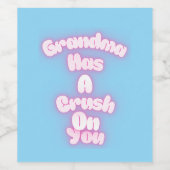 おばあちゃんは好きだ ワインラベル (シングルラベル)