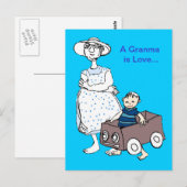 おばあちゃんは愛 ポストカード (正面/裏面)