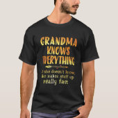 おばあちゃんは知っている Tシャツ (正面)