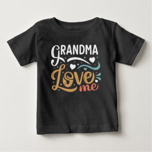 おばあちゃんは私が好き ベビーTシャツ
