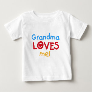おばあちゃんは私にTシャツとギフトが大好き ベビーTシャツ