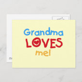 おばあちゃんは私にTシャツとギフトが大好き ポストカード (正面/裏面)