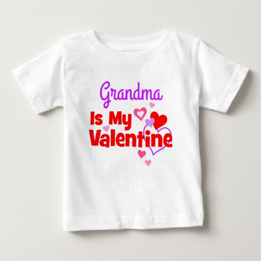 おばあちゃんは私のバレンタイン ベビーTシャツ (正面)