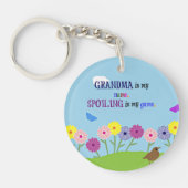 おばあちゃんは私の名前だ。甘やかすのは私のゲームだ。 キーホルダー (正面)