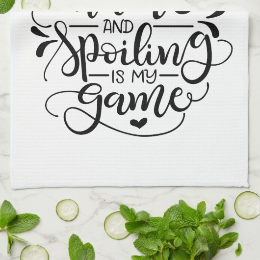 おばあちゃんは私の名前で、おばあちゃんは私のゲームだ キッチンタオル (折り畳み)