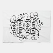 おばあちゃんは私の名前で、おばあちゃんは私のゲームだ キッチンタオル (横)