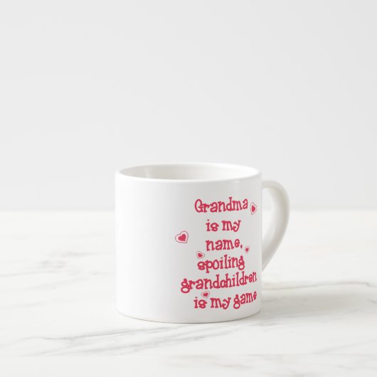おばあちゃんは私の名前で、孫を傷つける エスプレッソカップ (正面右)