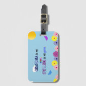 おばあちゃんは私の名前。甘やかすのは私のゲームだ。 ラゲッジタグ (正面縦)