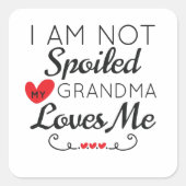 おばあちゃんは私の家族を愛しているので、私は甘やかされていない スクエアシール (正面)