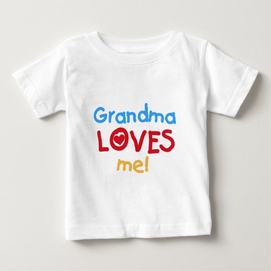 おばあちゃんは私を愛してる ベビーTシャツ (正面)