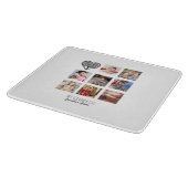 おばあちゃんは自分の家族の木の写真コラージギフトが大好き カッティングボード (角)