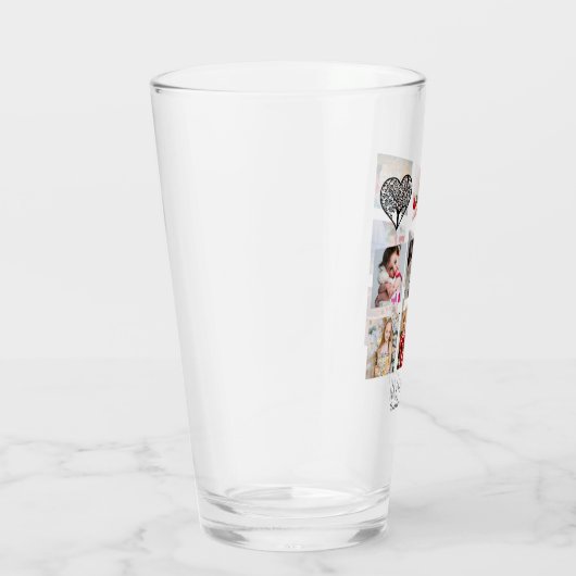 おばあちゃんは自分の家族の木の写真コラージギフトが大好き タンブラーグラス (右)