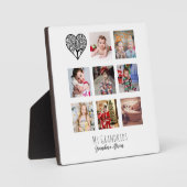 おばあちゃんは自分の家族の木の写真コラージギフトが大好き フォトプラーク (正面)