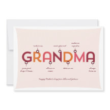 おばあちゃんは…母の日の挨拶状