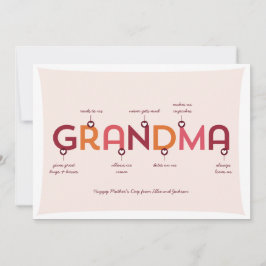 おばあちゃんは…母の日の挨拶状 カード