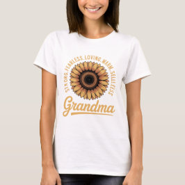 おばあちゃんひまわり母の日 Tシャツ