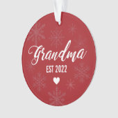 おばあちゃんへの母の妊娠告知オーナメント オーナメント (正面)
