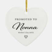 おばあちゃんへの母の日プレゼント妊娠発表ギフト セラミックオーナメント (正面)