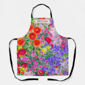 おばあちゃんへの誕生日プレゼント - おしゃれな花柄 エプロン (正面)