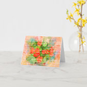 おばあちゃんへ母の日の水彩花束 カード (黄色い花)