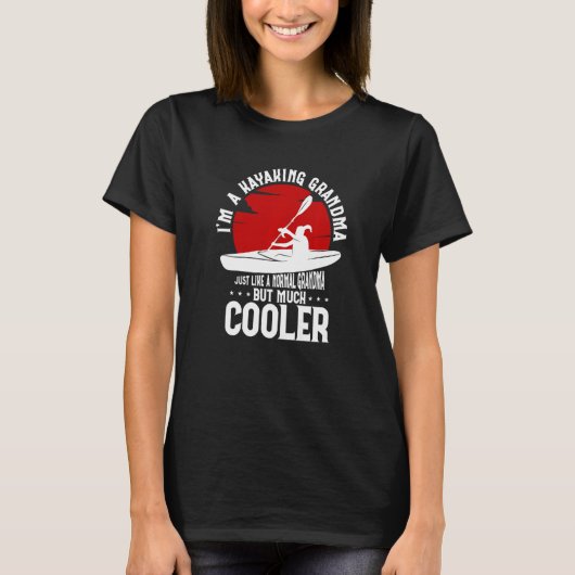 おばあちゃんみたいにカヤックおばあちゃん Tシャツ (正面)